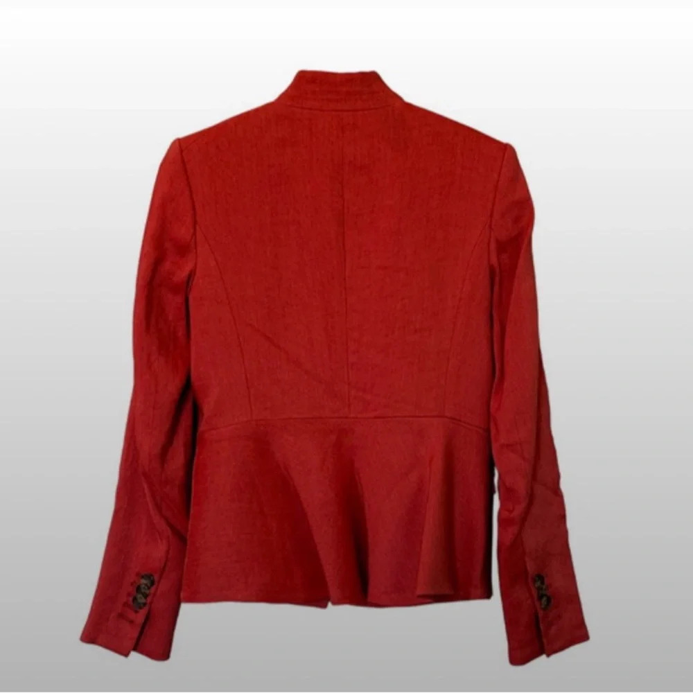 VERONICA BEARD Miles Linen Dickey Jacket | Clay size 2 - Picture 3 of 9